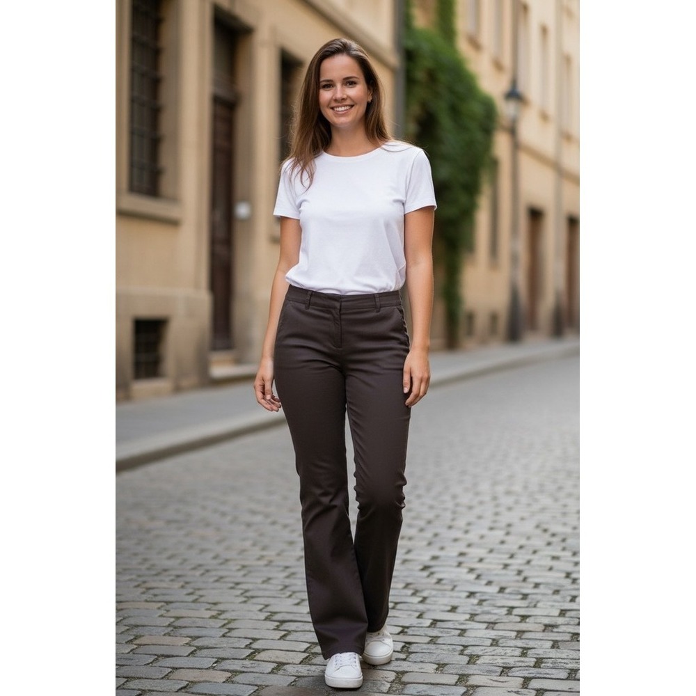 J.Crew Bootcut city fit Dress Pants Womens 2 Dark Brown Stretch Pockets capsule